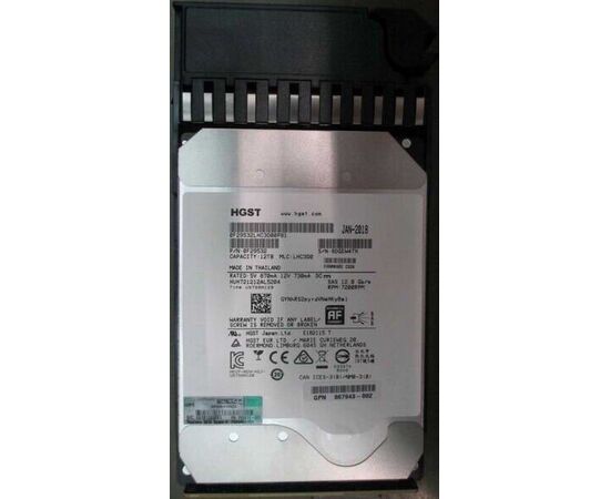 Жесткий диск для сервера Hewlett Packard Enterprise 12 ТБ SAS 3.5" 7200об/мин, 12Gb/s, P00442-001, фото 