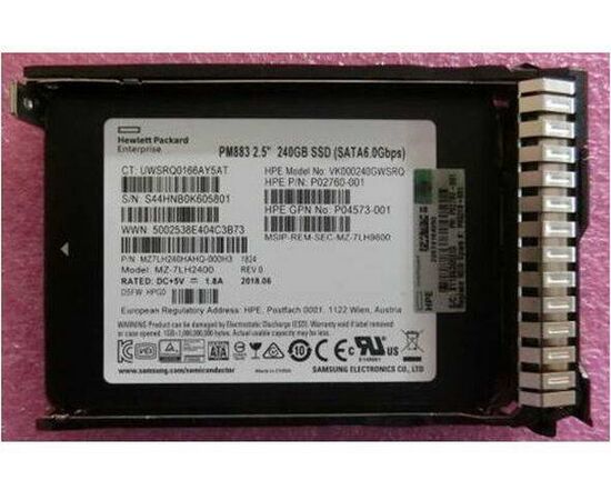 SSD диск HPE P05319-001 240GB 2.5in DS SATA-6G SC Read Intensive, фото 