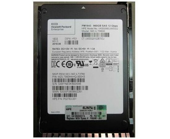 SSD диск HPE P06584-B21 960GB 2.5in DS SAS-12G SC Read Intensive, фото 