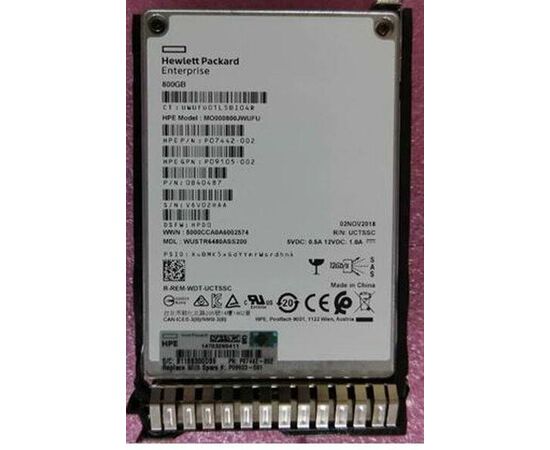 SSD диск HPE P09923-001 800GB 2.5in DS SAS-12G SC Mixed Use, фото 