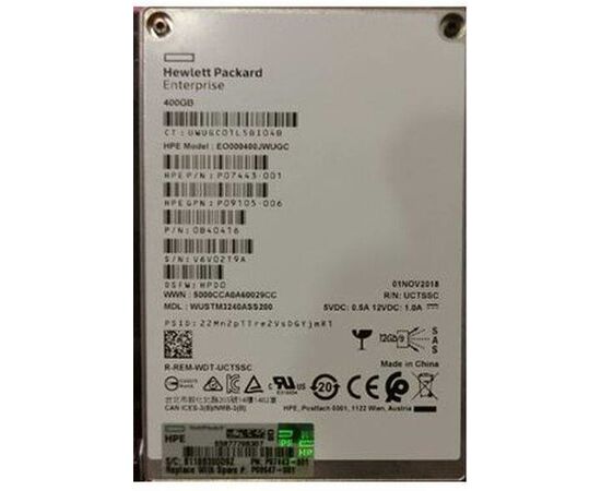 SSD диск HPE P09098-B21 400GB 2.5in DS SAS-12G SC Write Intensive, фото 