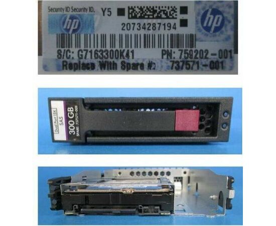 Жесткий диск для сервера Hewlett Packard Enterprise 300 ГБ SAS 3.5" 15000об/мин, 12Gb/s, 867254-001, фото 