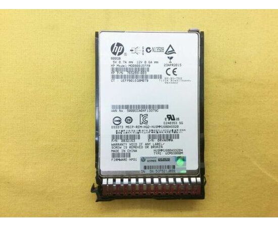 SSD диск HPE 780434-001 800GB 2.5in ME SAS-12G SC EM Write Intensive G8 G9 SSD, фото 