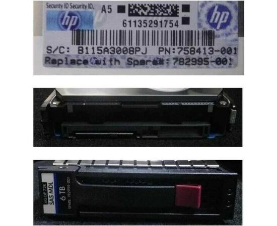 Жесткий диск для сервера Hewlett Packard Enterprise 6 ТБ SAS 3.5" 7200об/мин, 6Gb/s, 782995-001, фото 
