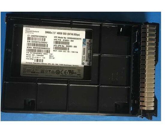 SSD диск HPE 872513-001 400GB 3.5in DS SATA-6G SC Write Intensive, фото 