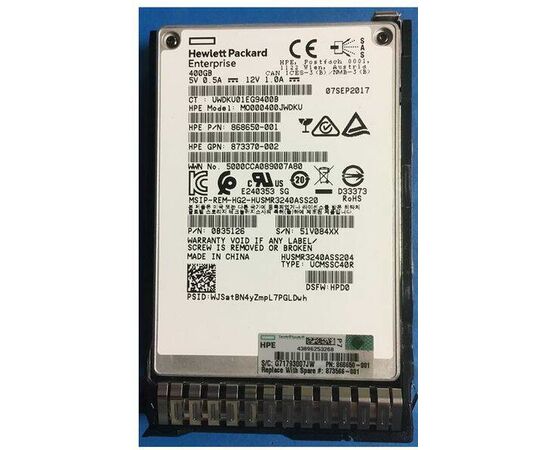 SSD диск HPE 873566-001 400GB 2.5in DS SAS-12G SC Mixed Use, фото 