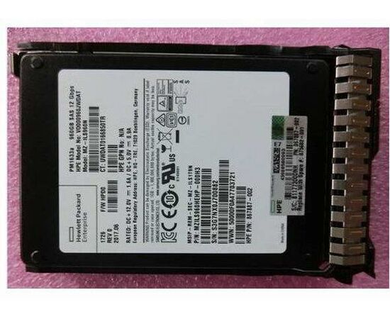 SSD диск HPE 875682-001 960GB 2.5in DS SAS-12G SC Read Intensive, фото 