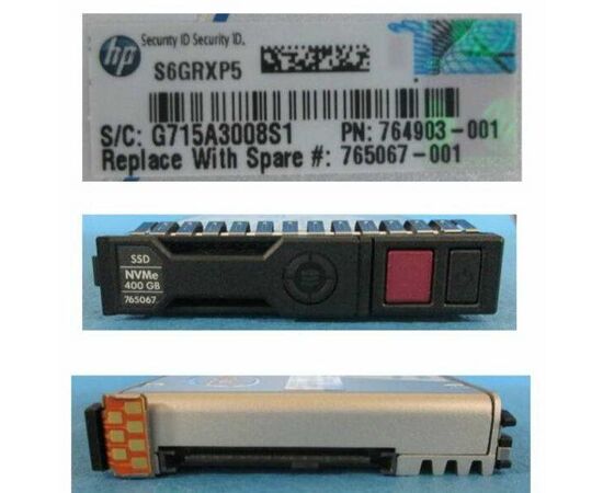 SSD диск HPE 764904-B21 400GB 2.5in NVMe PCIe Read Intensive G8, фото 
