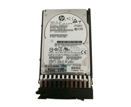 Жесткий диск для сервера Hewlett Packard Enterprise 300 ГБ SAS 2.5" 10000об/мин, 12Gb/s, 787677-001, фото 