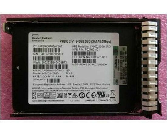 SSD диск HPE P04573-001 240GB 2.5in DS SATA-6G SC Read Intensive, фото 