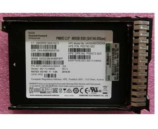 SSD диск HPE P05320-001 480GB 2.5in DS SATA-6G SC Read Intensive G10 SSD, фото 