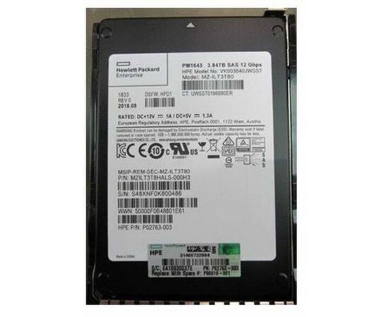 SSD диск HPE P08610-001 3.84TB 2.5in DS SAS-12G SC Read Intensive, фото 