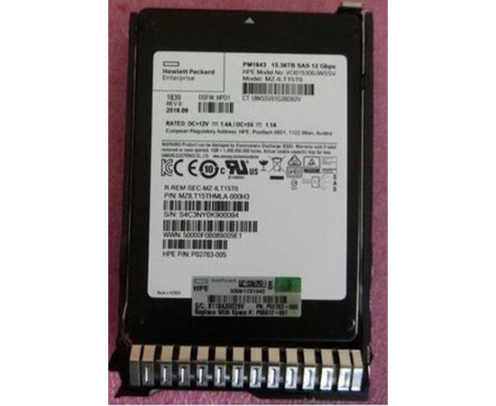 SSD диск HPE P06592-B21 15.3TB 2.5in DS SAS-12G SC Read Intensive, фото 