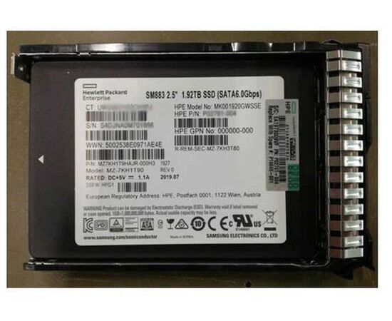 SSD диск HPE P19695-001 1.92TB 2.5in DS SATA-6G SC MV Mixed Use, фото 