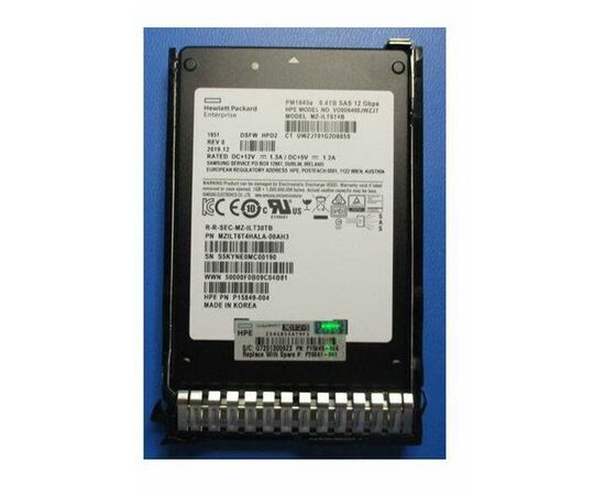 SSD диск HPE P19919-B21 6.4TB 2.5in DS SAS-12G SC Mixed Use, фото 