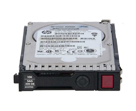 Жесткий диск для сервера Hewlett Packard Enterprise 300 ГБ SAS 2.5" 10000об/мин, 6Gb/s, 653955-001B, фото 
