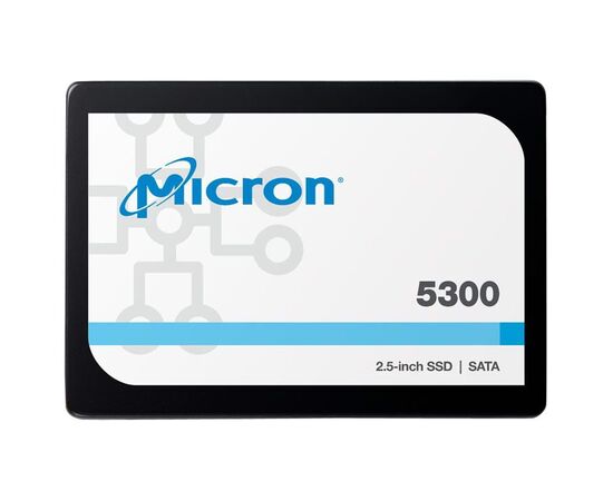 SSD диск для сервера Micron 5300 PRO 7.68ТБ 2.5" SATA 6Gb/s TLC MTFDDAK7T6TDS-1AW1ZABYY, фото 