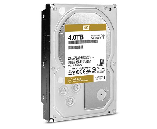 Жесткий диск для сервера WD 4ТБ SATA 3.5" 7200 об/мин, 6 Gb/s, WD4002FYYZ, фото 