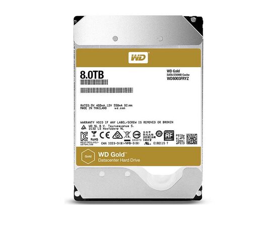 Жесткий диск для сервера WD 8ТБ SATA 3.5" 7200 об/мин, 6 Gb/s, WD8003FRYZ, фото 