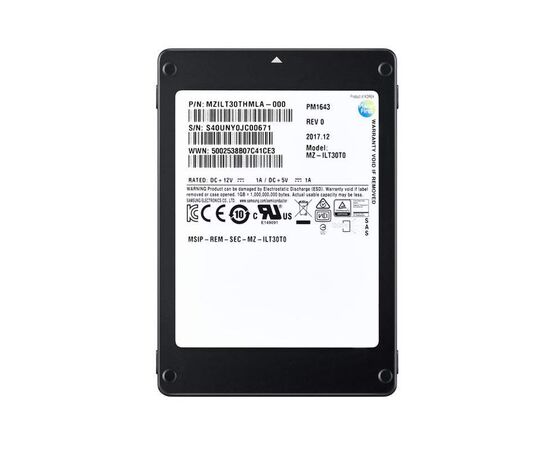 SSD диск для сервера Samsung PM1643 960ГБ 2.5" SAS 12Gb/s TLC MZILT960HAHQ-00007, фото 