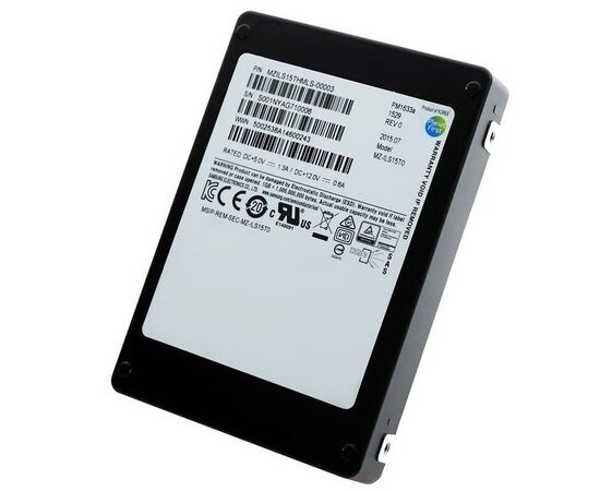 SSD диск для сервера Samsung PM1633a 3.84ТБ 2.5" SAS 12Gb/s TLC MZILS3T8HMLH-00007, фото 