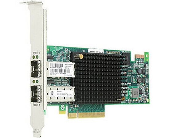 Контроллер HPE 82E 489193-001 8Gb 2-Port PCIe Fibre Channel Host Bus Adapter, фото 