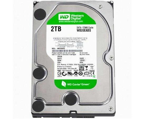Жесткий диск для сервера WD 2ТБ SATA 3.5" 7200 об/мин, 3 Gb/s, WD20EADS, фото 
