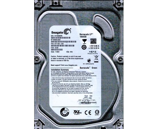 Жесткий диск для сервера Seagate 1ТБ SATA 3.5" 5900 об/мин, 3 Gb/s, ST1000DL002, фото 