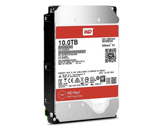 Жесткий диск для сервера WD 10ТБ SATA 3.5" 5400 об/мин, 6 Gb/s, WD100EFAX, фото 