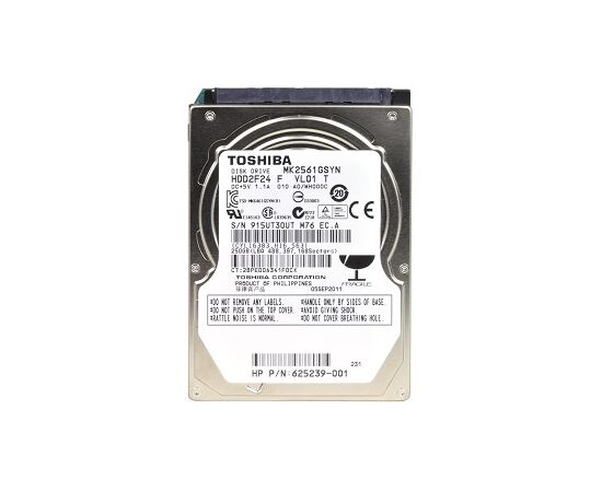 Жесткий диск для сервера Toshiba 250ГБ SATA 2.5" 7200 об/мин, 3 Gb/s, MK2561GSYN, фото 