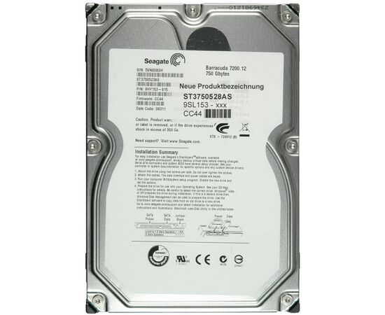 Жесткий диск для сервера Seagate 750ГБ SATA 3.5" 7200 об/мин, 3 Gb/s, ST3750528AS, фото 