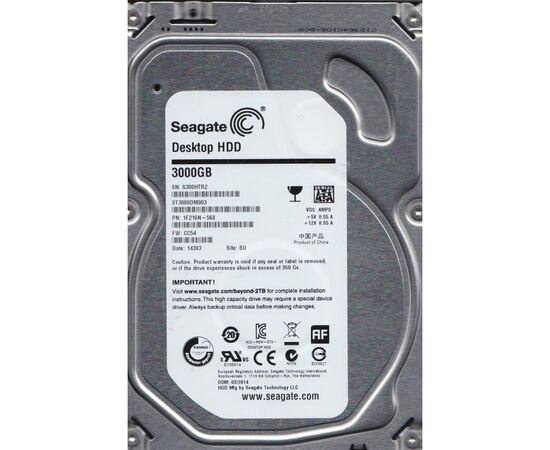 Жесткий диск для сервера Seagate 3ТБ SATA 3.5" 5900 об/мин, 6 Gb/s, ST3000DM003, фото 