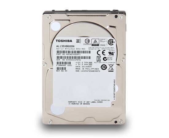 Жесткий диск для сервера Toshiba 600ГБ SAS 2.5" 15000 об/мин, 6 Gb/s, HDEAE00GEA51, фото 