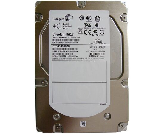 Жесткий диск для сервера Seagate 300ГБ SAS 3.5" 15000 об/мин, 6 Gb/s, 9FL066-009, фото 