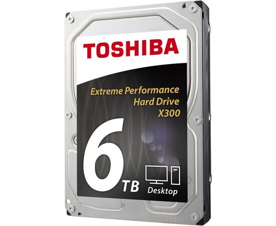 Жесткий диск для сервера Toshiba 6ТБ SATA 3.5" 7200 об/мин, 6 Gb/s, HDWE160XZSTA, фото 