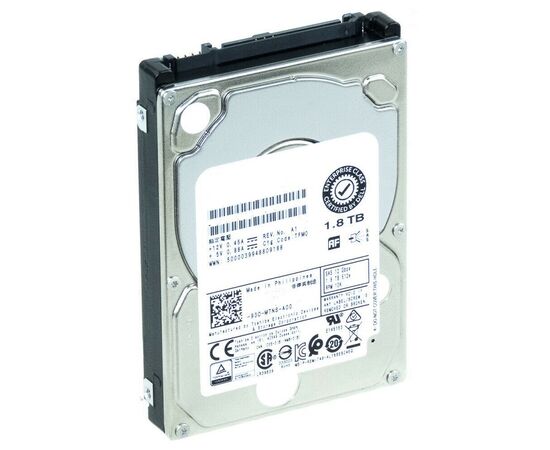 Жесткий диск для сервера Toshiba 1.8ТБ SAS 2.5" 10000 об/мин, 12 Gb/s, HDEBJ10DAA51, фото 