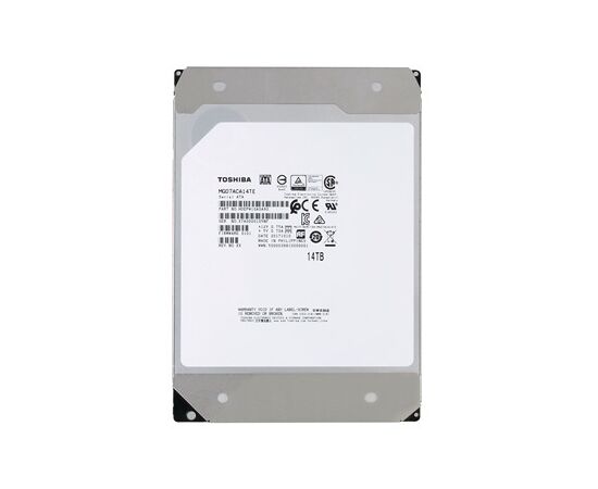 Жесткий диск для сервера Toshiba 14ТБ SATA 3.5" 7200 об/мин, 6 Gb/s, HDEPW10GEA51F, фото 