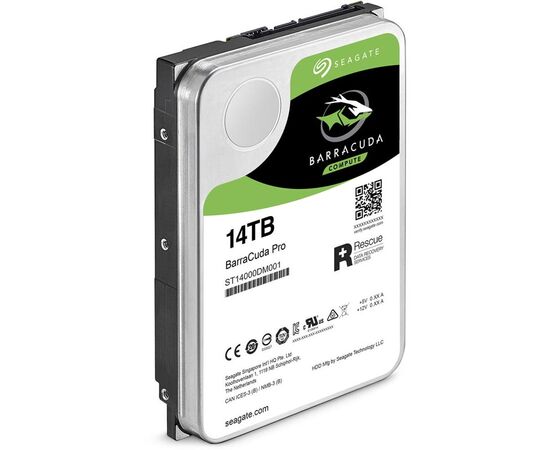 Жесткий диск для сервера Seagate 14ТБ SATA 3.5" 7200 об/мин, 6 Gb/s, ST14000DM001, фото 