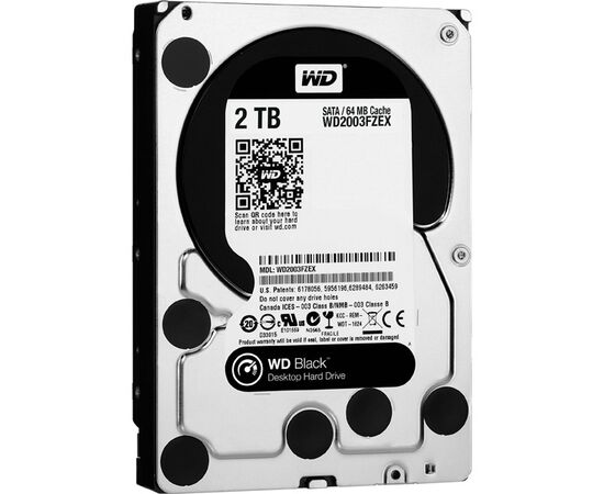 Жесткий диск для сервера WD 2ТБ SATA 3.5" 7200 об/мин, 6 Gb/s, WD2003FZEX, фото 