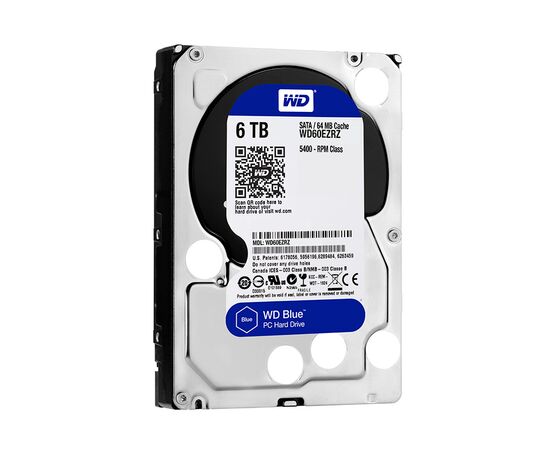 Жесткий диск для сервера WD 6ТБ SATA 3.5" 5400 об/мин, 6 Gb/s, WD60EZRZ, фото 