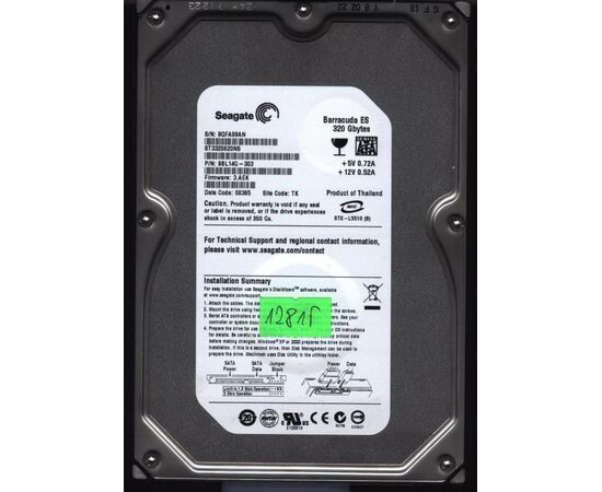 Жесткий диск для сервера Seagate 320ГБ SATA 3.5" 7200 об/мин, 3 Gb/s, ST3320620NS, фото 