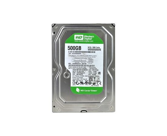 Жесткий диск для сервера WD 500ГБ SATA 3.5" 7200 об/мин, 3 Gb/s, WD5000AAVS, фото 