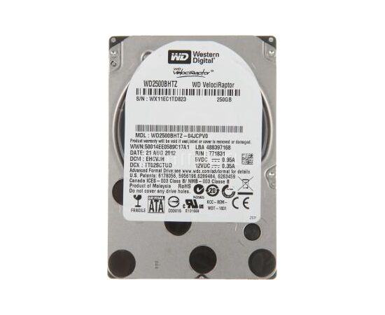 Жесткий диск для сервера WD 250ГБ SATA 2.5" 10000 об/мин, 6 Gb/s, WD2500BHTZ, фото 