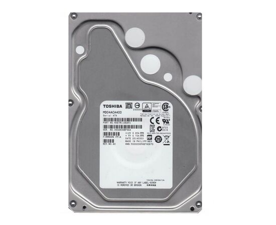 Жесткий диск для сервера Toshiba 4ТБ SATA 3.5" 7200 об/мин, 6 Gb/s, HDETR11GEA51, фото 