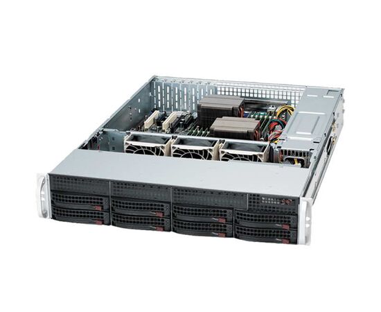 Корпус Supermicro SuperChassis 825TQ-R740LPB Rack 740Вт Чёрный 2U, CSE-825TQ-R740LPB, фото 