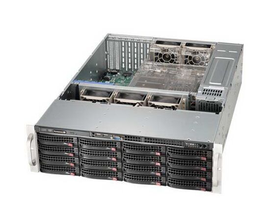 Корпус Supermicro SuperChassis 836BE16-R920B Rack 920Вт Чёрный 3U, CSE-836BE16-R920B, фото 