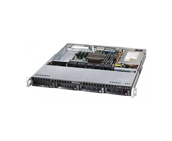 Корпус Supermicro SuperChassis 813MTQ-350CB Rack 350Вт Чёрный 1U, CSE-813MTQ-350CB, фото 
