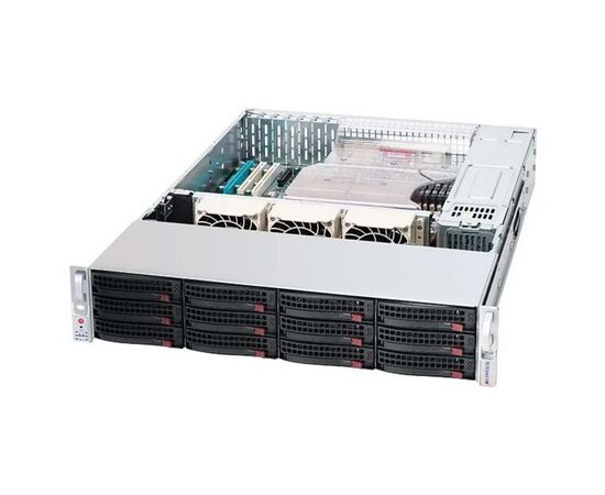 Корпус Supermicro SuperChassis 826E26-R1200LPB Rack 1200Вт Чёрный 2U, CSE-826E26-R1200LPB, фото 
