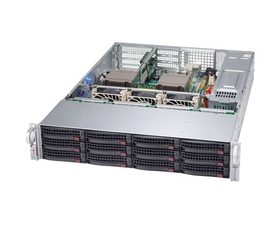 Корпус Supermicro SuperChassis 826BAC4-R920LPB Rack 920Вт Чёрный 2U, CSE-826BAC4-R920LPB, фото 