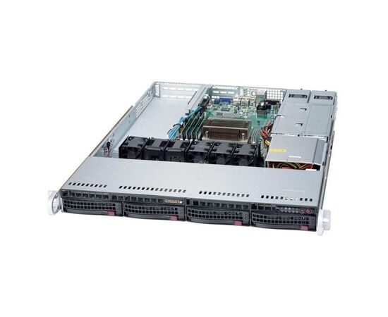 Корпус Supermicro SuperChassis 815TQC-R504WB Rack 500Вт Чёрный 1U, CSE-815TQC-R504WB, фото 